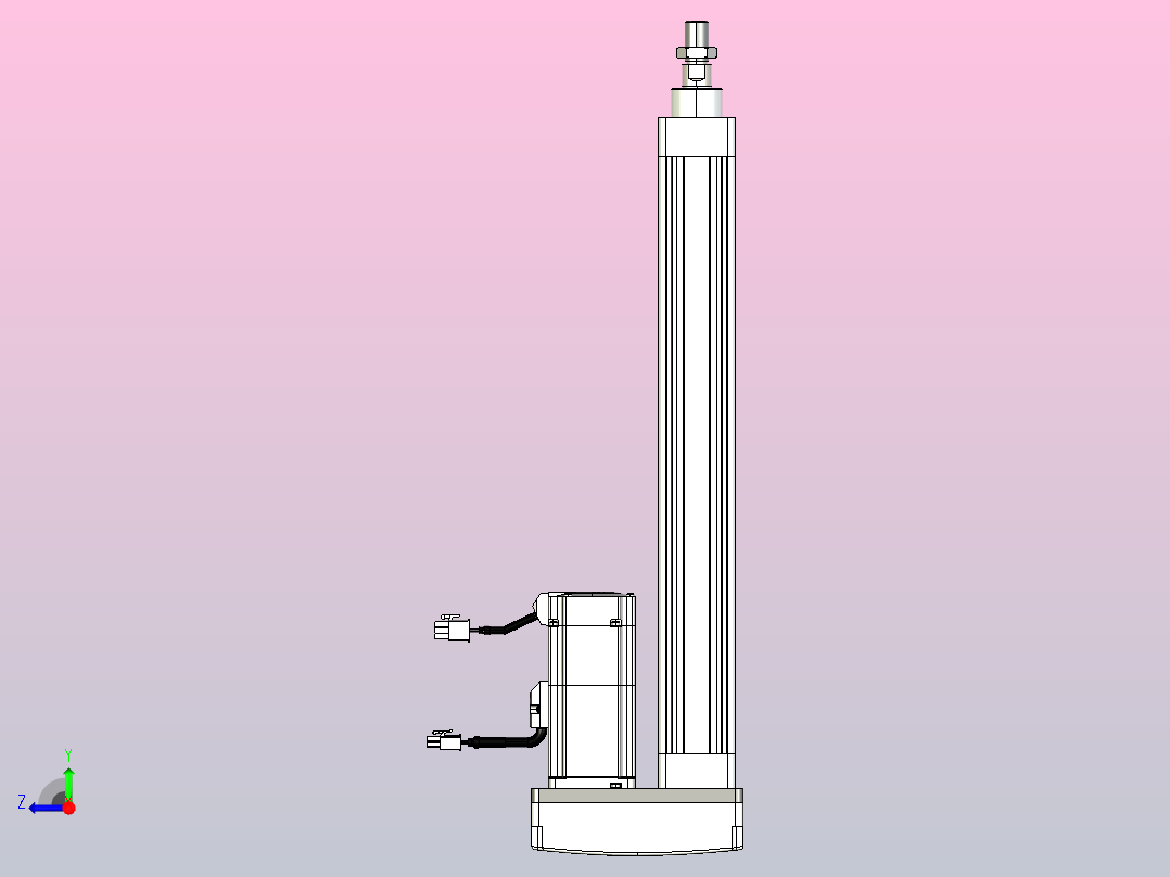 轻载电动缸TPA-ESR40-1210C-L300-MR-W-P40-C3右视图