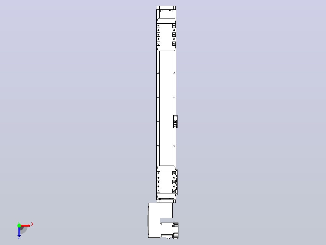 皮带直线轴双滑块型TPA-GCBS-80-P60-L225-QL-M20-N3俯视图