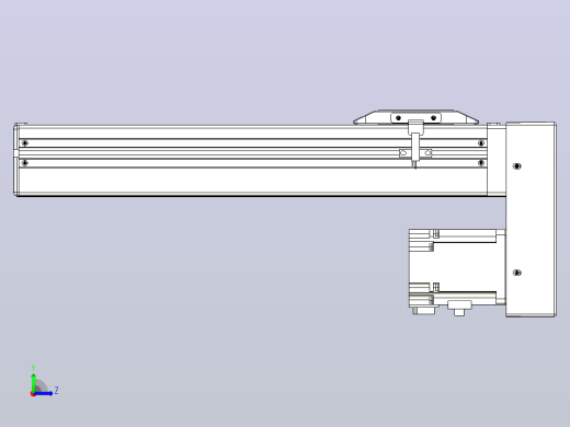 滚珠丝杠直线轴带导轨全封闭TPA-HCR-65S-1610C-L250-MP-Y-P20-N3左视缩略图