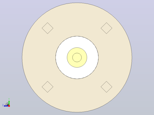 RF 4 GHz BNC同轴隔板垂直PCB连接器右视缩略图