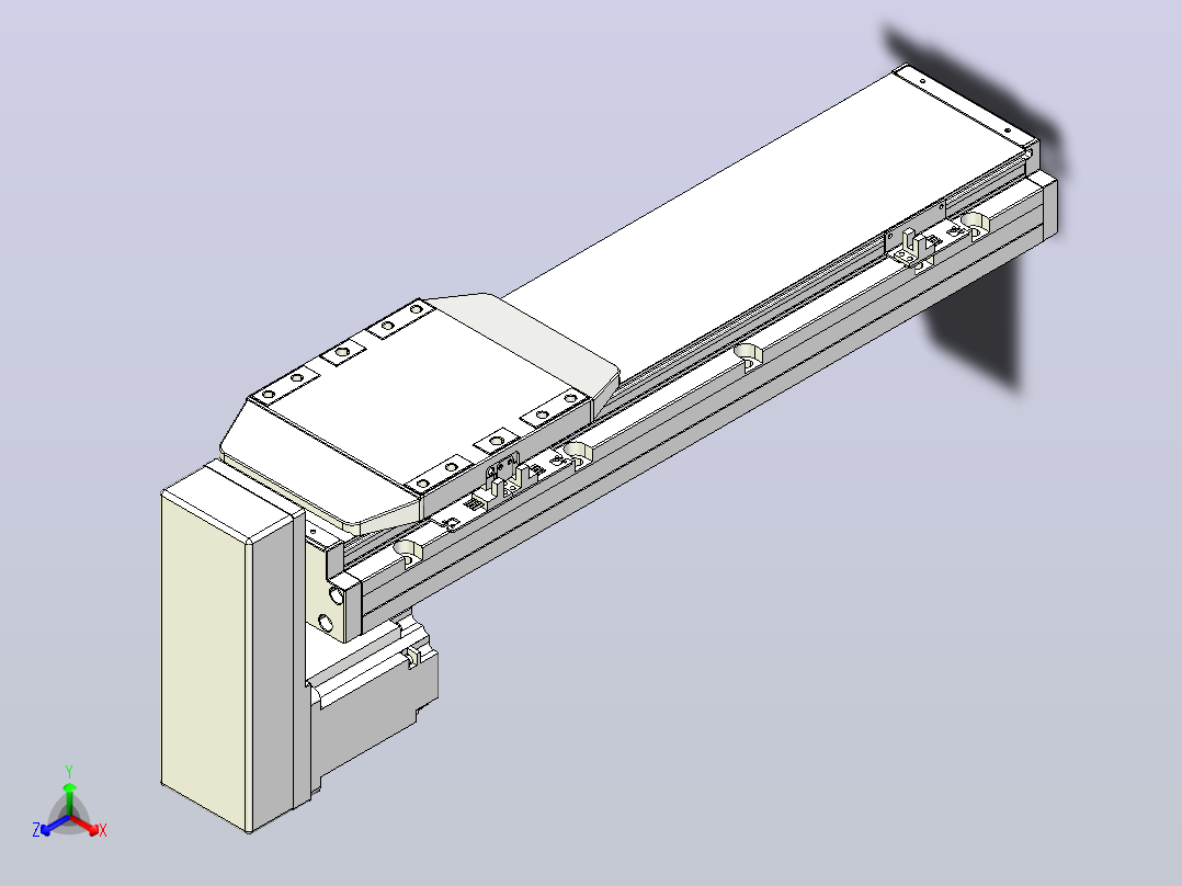滚珠丝杠直线轴内置导轨TPA-GCR-150-2010C-L350-MP-M75-N3主视图