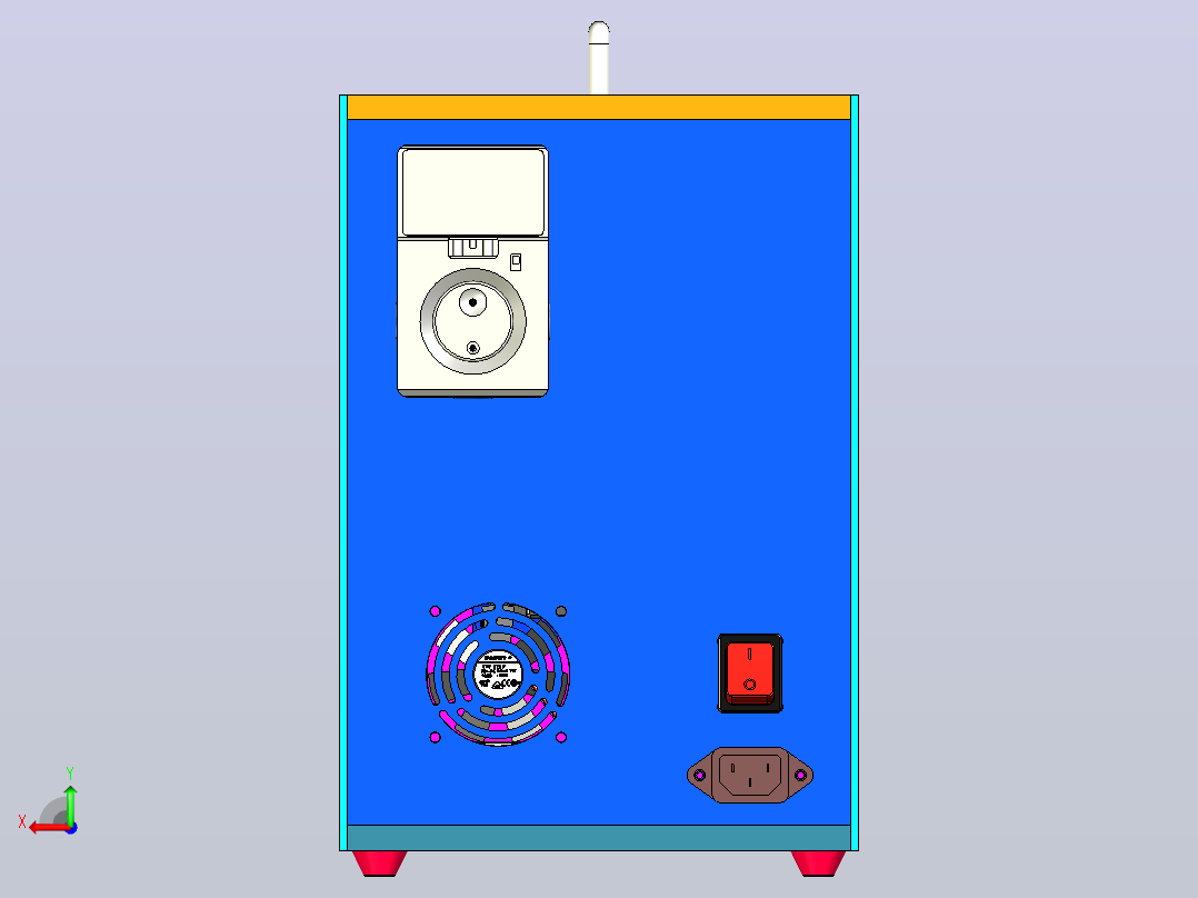 缠绕机 绕线机emt80042-00-htp-assembly-1832-模型格式为 stp后视图