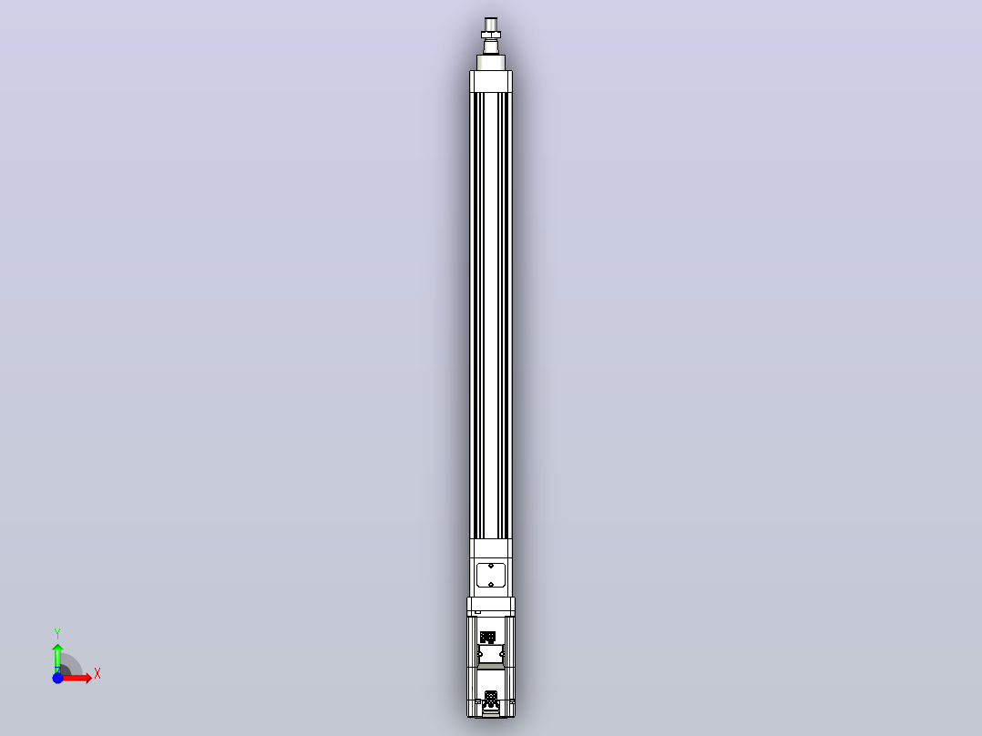轻载电动缸TPA-ESR40-1210C-L450-M-W-P40-C3前视图