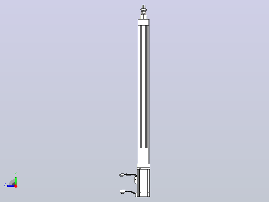 轻载电动缸TPA-ESR40-1210C-L450-M-W-P40-C3右视图