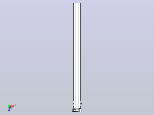 皮带直线轴半封闭可选导轨TPA-HNB-140D-120-L1700-RU-Y-P40-N3俯视缩略图