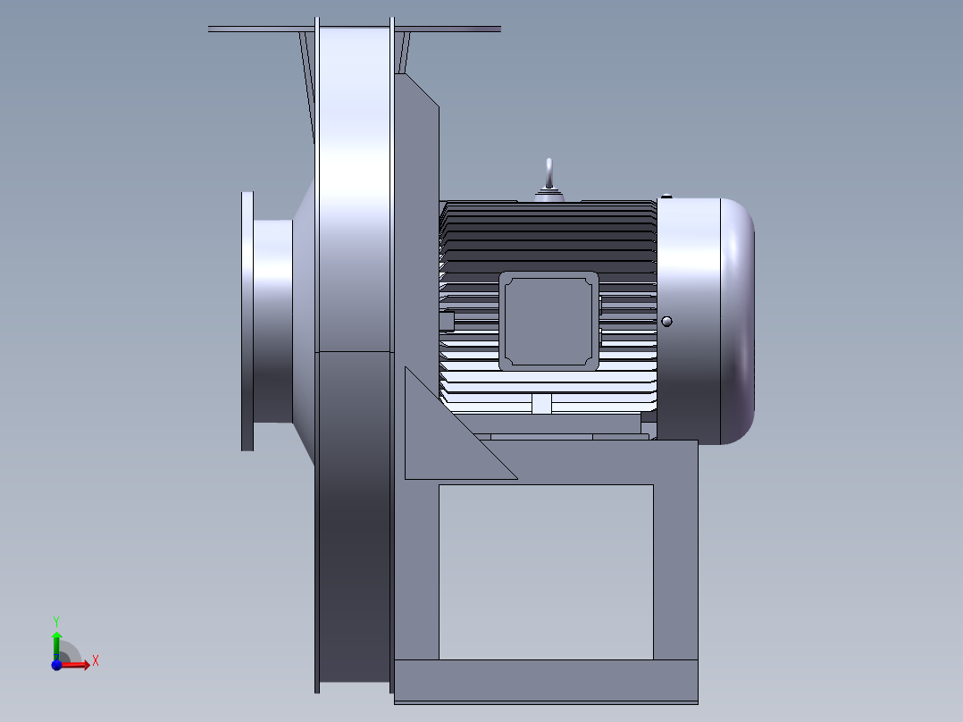 风机9-19 4A 3KW前视图