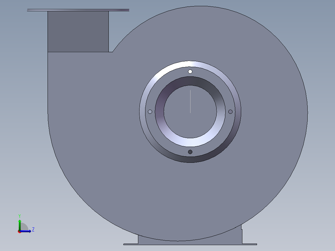 风机9-19 4A 3KW左视图