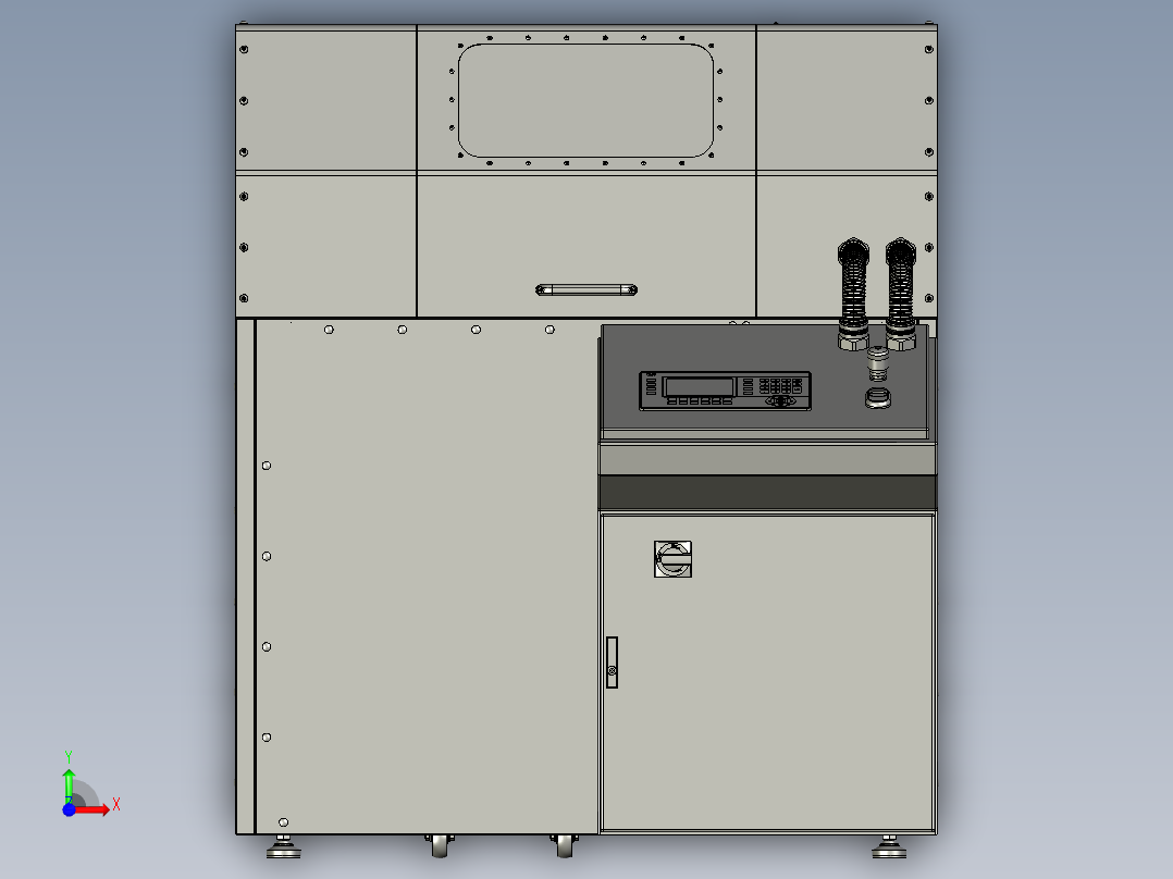 管子坡口机3D模型前视图