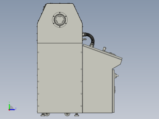 管子坡口机3D模型左视缩略图