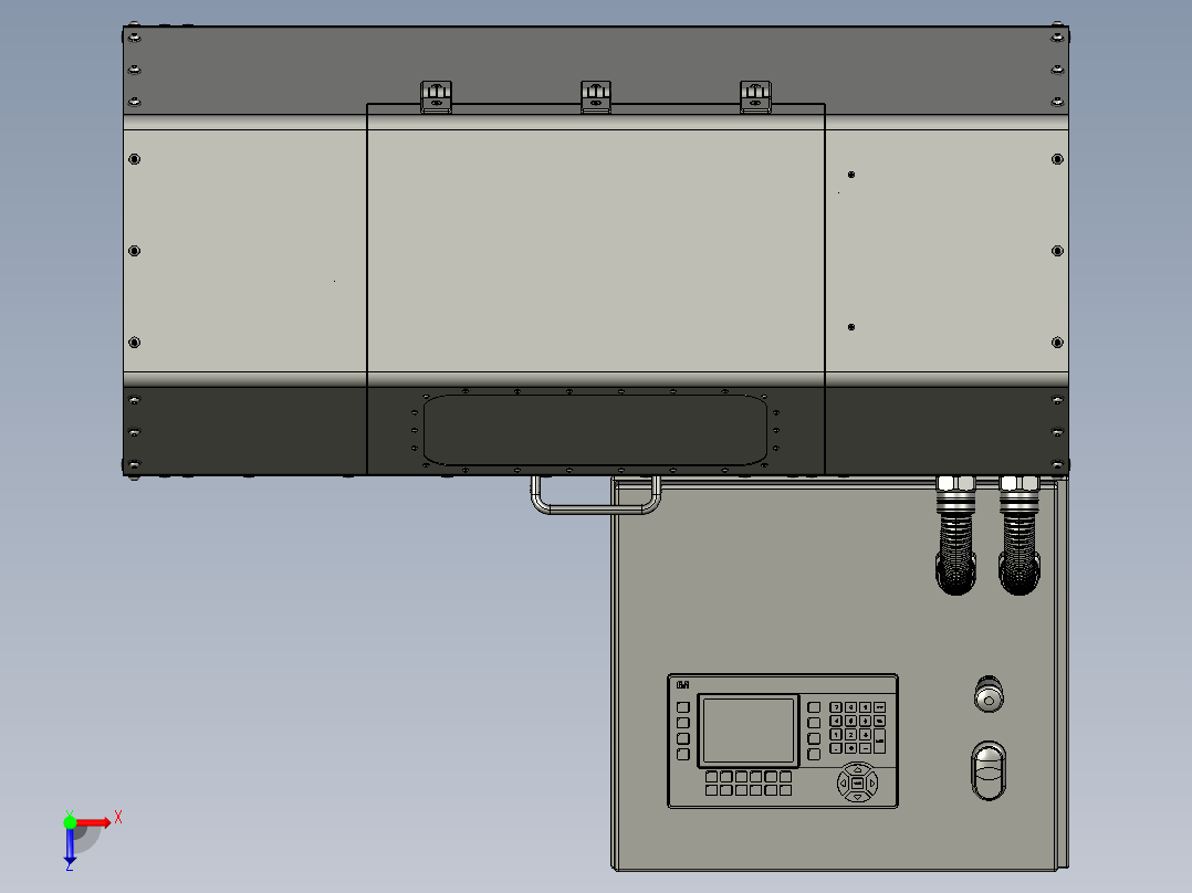 管子坡口机3D模型俯视图