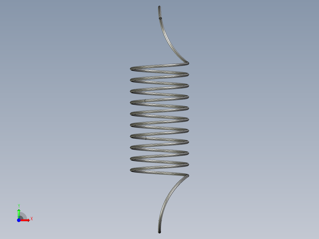 solidworks 连接弹簧前视图