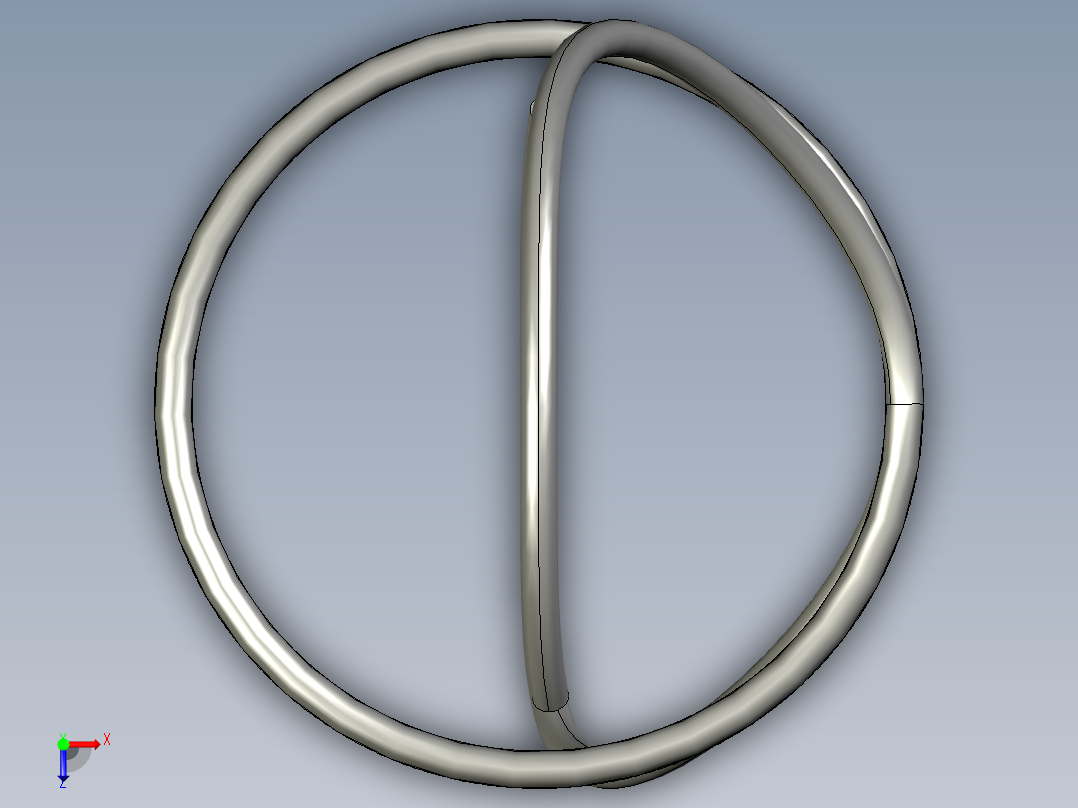solidworks 连接弹簧俯视图