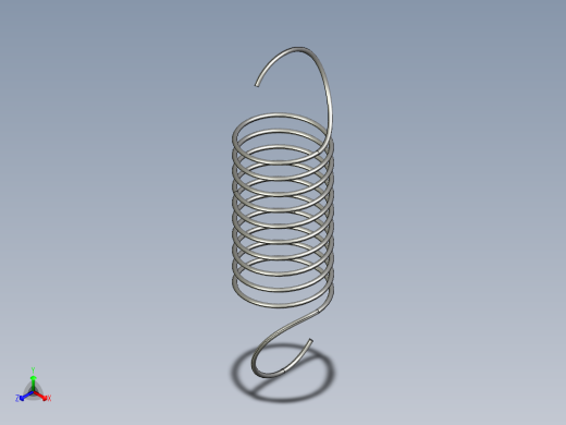 solidworks 连接弹簧正等轴测缩略图