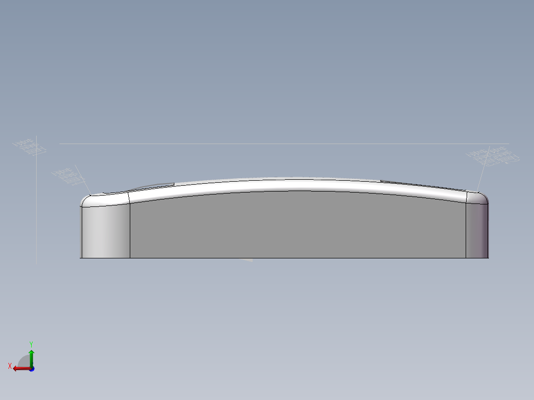 电话机座模后视图