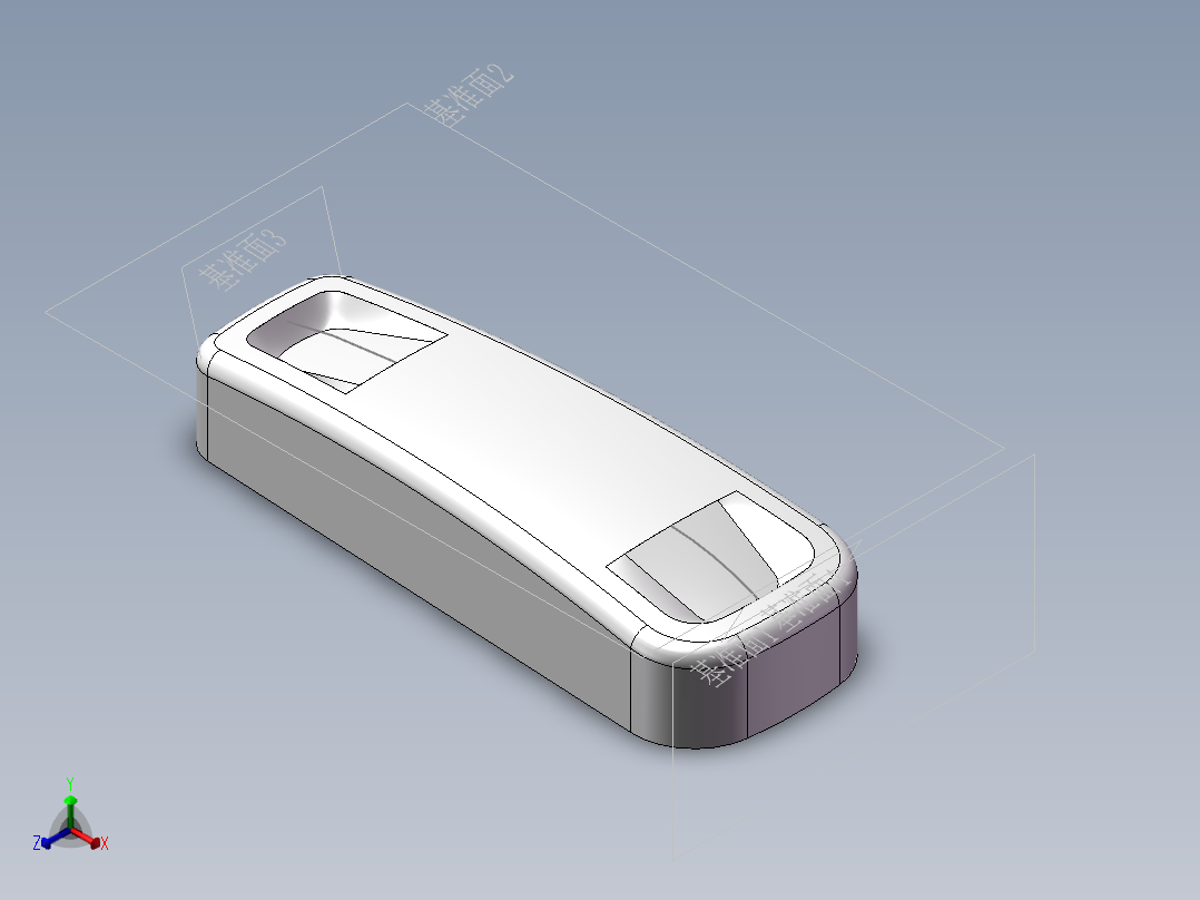 电话机座模正等轴测图