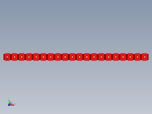 彩色公头100mil（2.54mm）系列-DS1021_red_1x20p_100mil_Type19_rev1.0前视缩略图