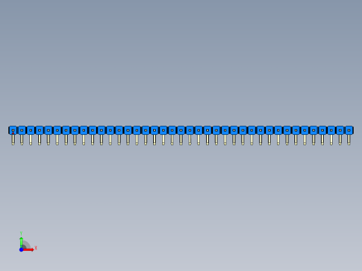 彩色公排针 100mil 2.54mm 系列-DS1022_blue_1x39p_100mil_TypeD_rev1.0前视缩略图