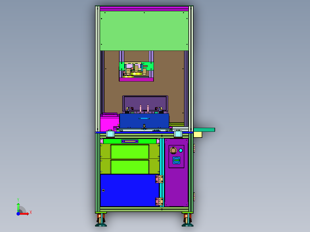 测量存档车载音响仪器前视图