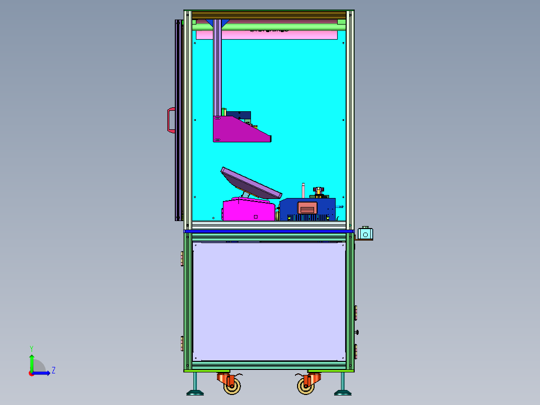 测量存档车载音响仪器左视图