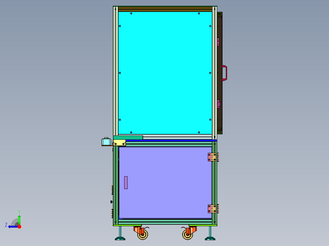 测量存档车载音响仪器右视图