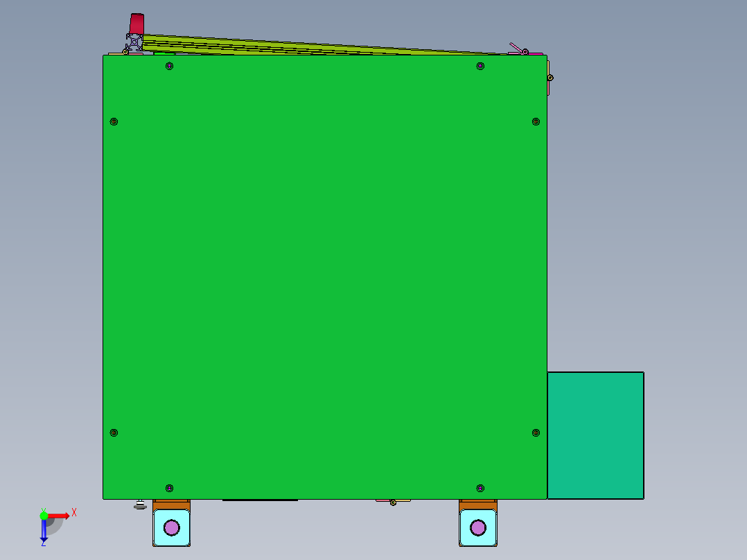 测量存档车载音响仪器俯视图