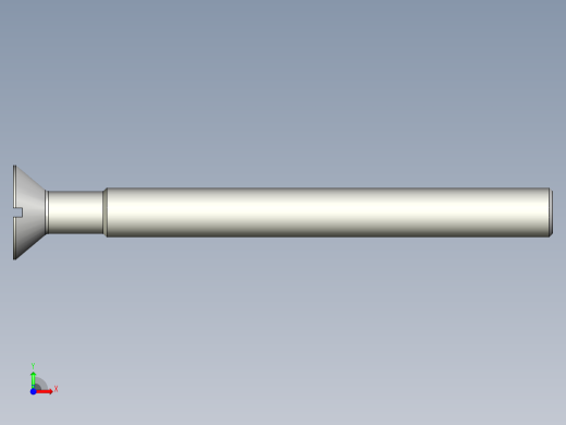 沉头螺钉-Screw_-M22-L240_200-42-4x4-40_-Countersunk_head.stp前视缩略图
