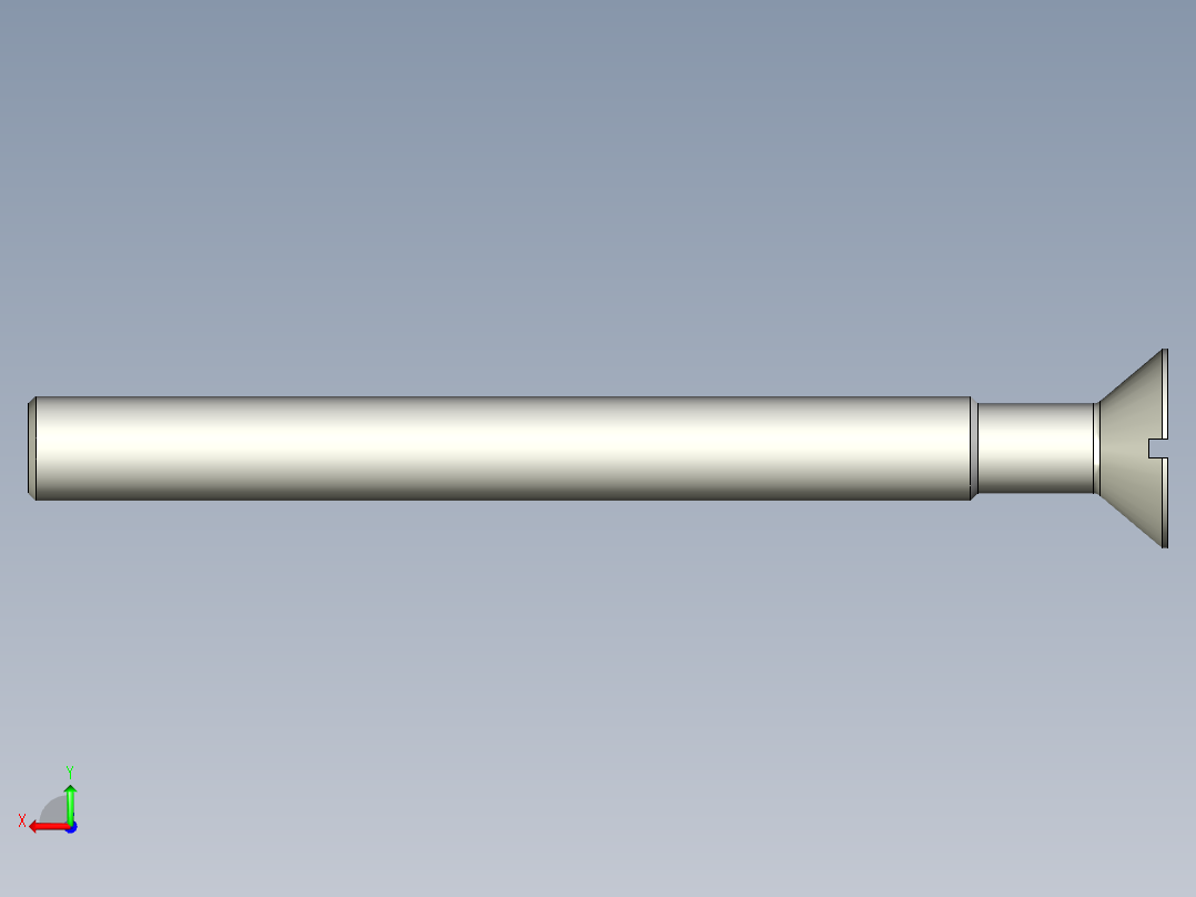 沉头螺钉-Screw_-M22-L240_200-42-4x4-40_-Countersunk_head.stp后视图