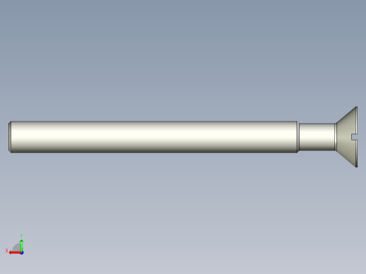 沉头螺钉-Screw_-M22-L240_200-42-4x4-40_-Countersunk_head.stp后视缩略图