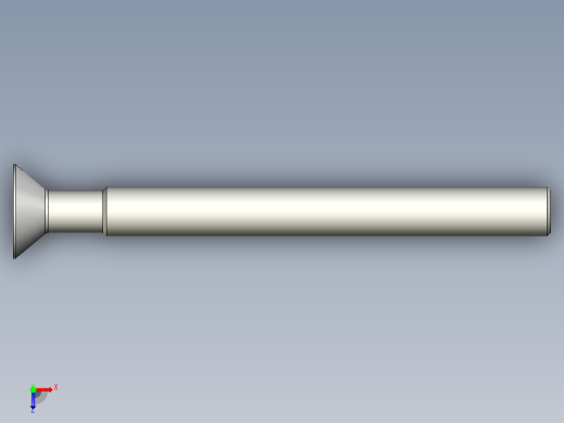 沉头螺钉-Screw_-M22-L240_200-42-4x4-40_-Countersunk_head.stp俯视缩略图