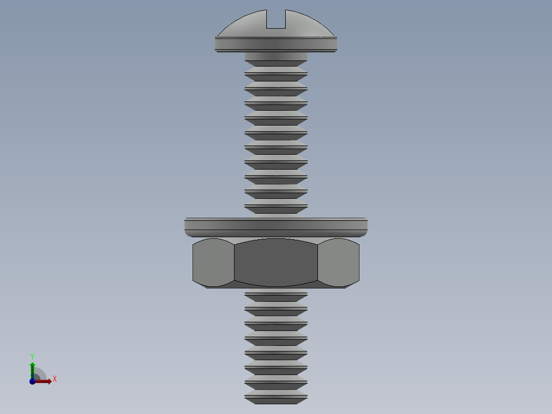 紧固件-No.6-32 Screw-01前视图