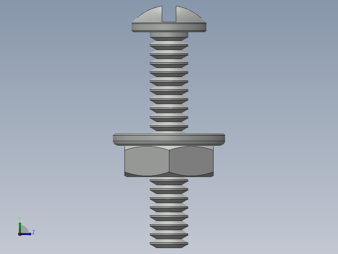 紧固件-No.6-32 Screw-01左视图