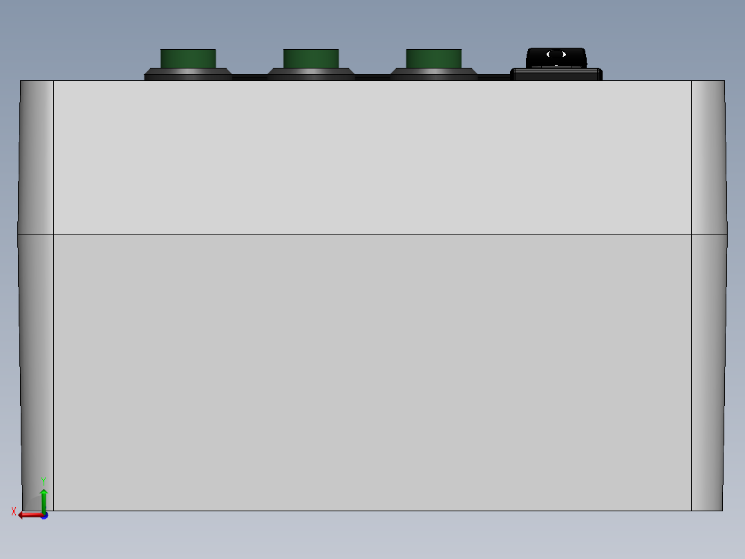 电器柜 电控柜 (33) 机械设计素材后视图
