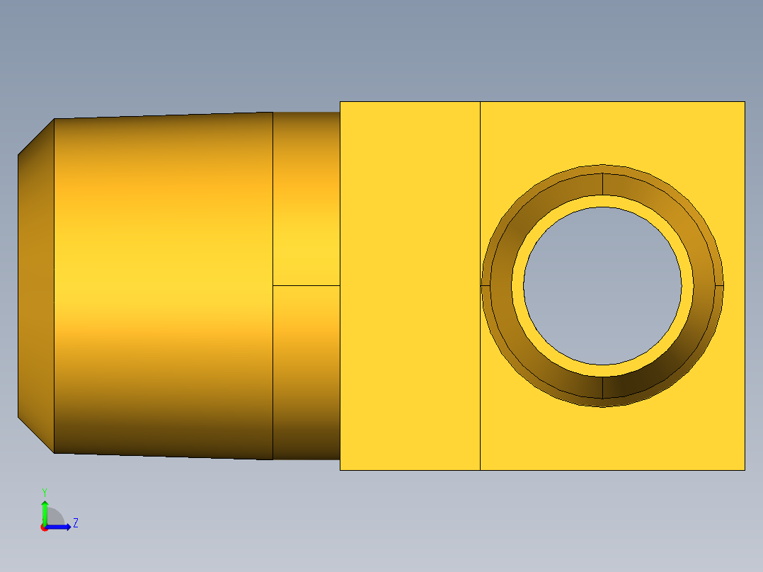 工业通用螺蚊管倒齿式工业硬管接头Male Branch Tee 232-6-2左视图