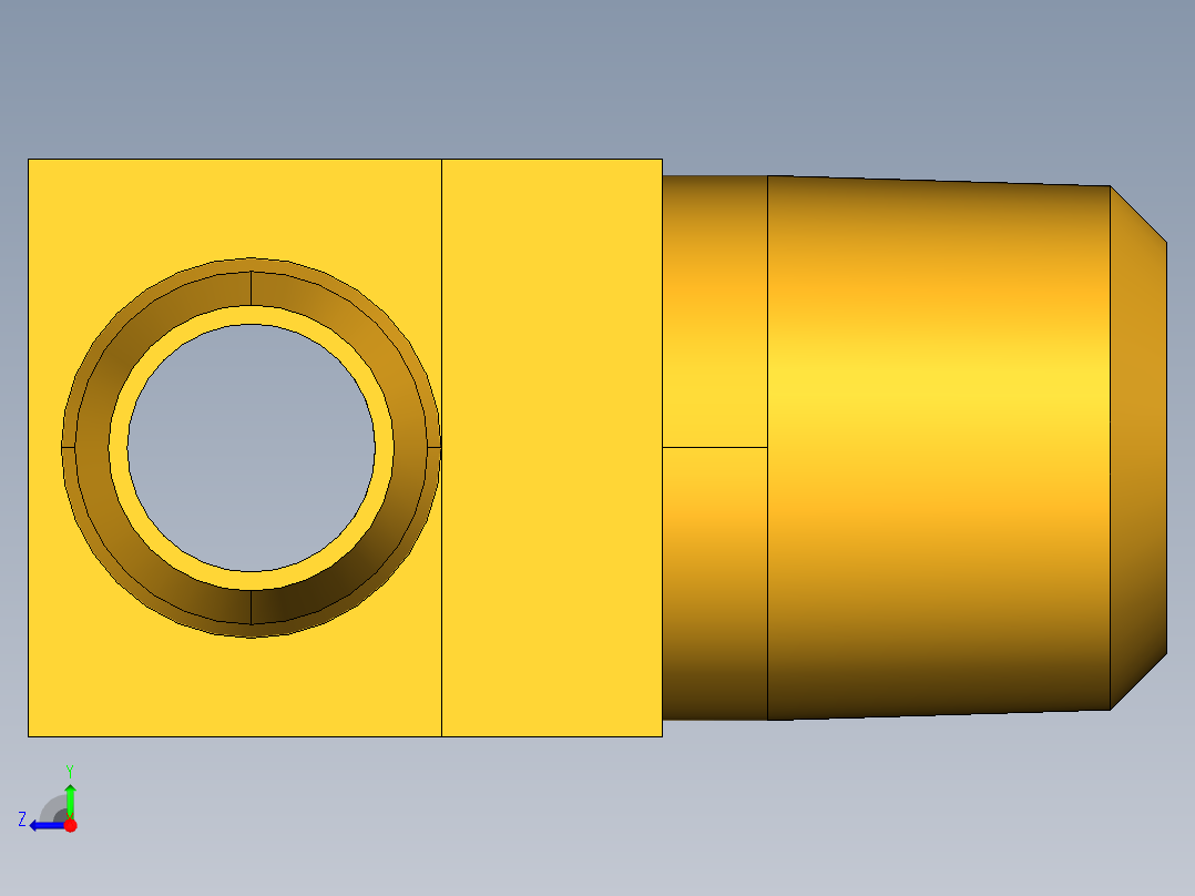 工业通用螺蚊管倒齿式工业硬管接头Male Branch Tee 232-6-2右视图