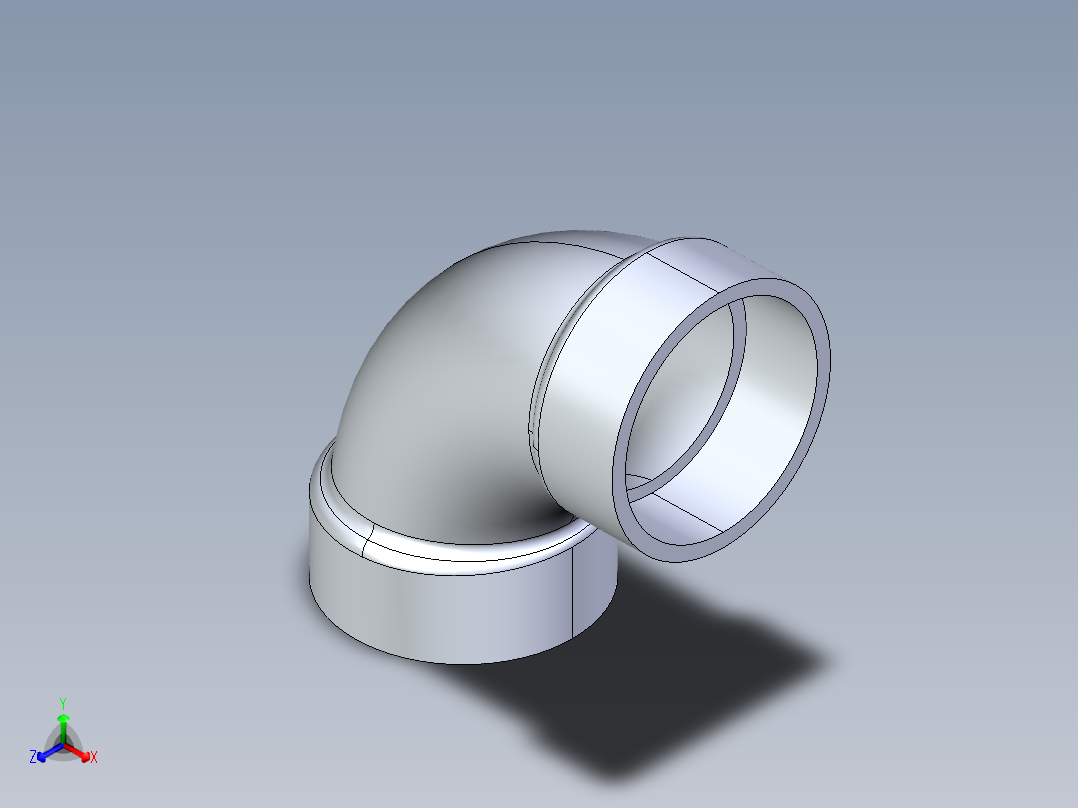 船舶管路系统S3_SeaDrainPLUS_1-4ShortBend-SxS_37E182502_2in Sea Drain Plus - 91.2 Short Sweep - SxS主视图