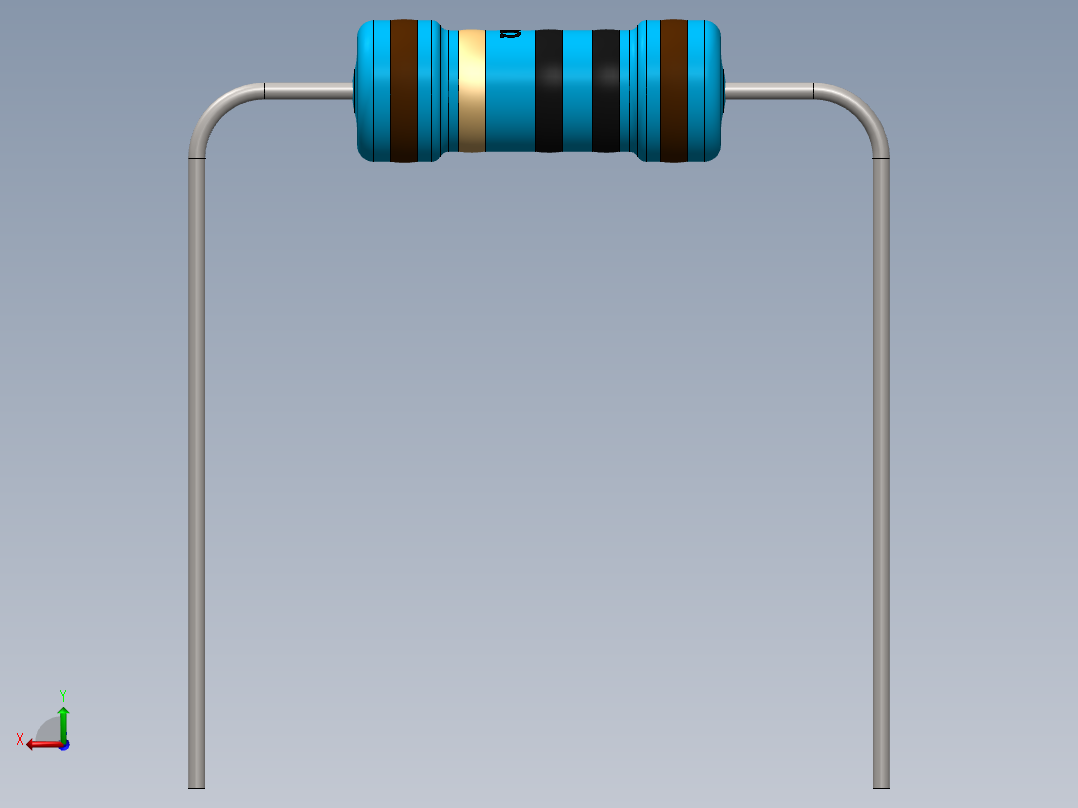 电容器 二极管 电阻器-Resistor 10 Ohm 1 Watt后视图