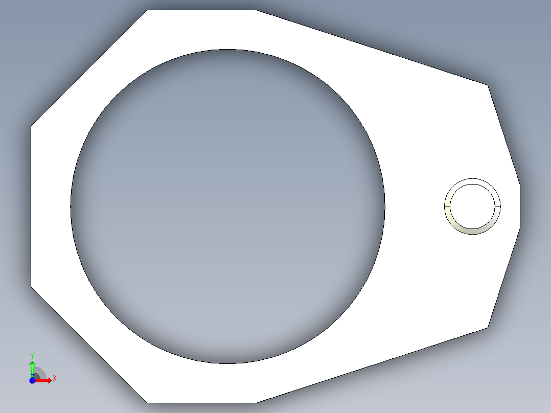 定位環2331-3D多系列多零件图纸模型前视图