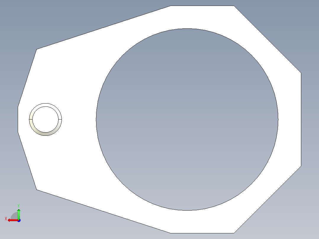 定位環2331-3D多系列多零件图纸模型后视图
