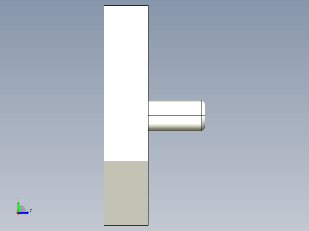 定位環2331-3D多系列多零件图纸模型左视图