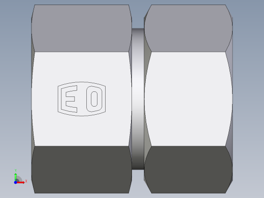 卡套式工业通用硬管接头EO_Swivel_connector_GAI38ZSM71前视缩略图