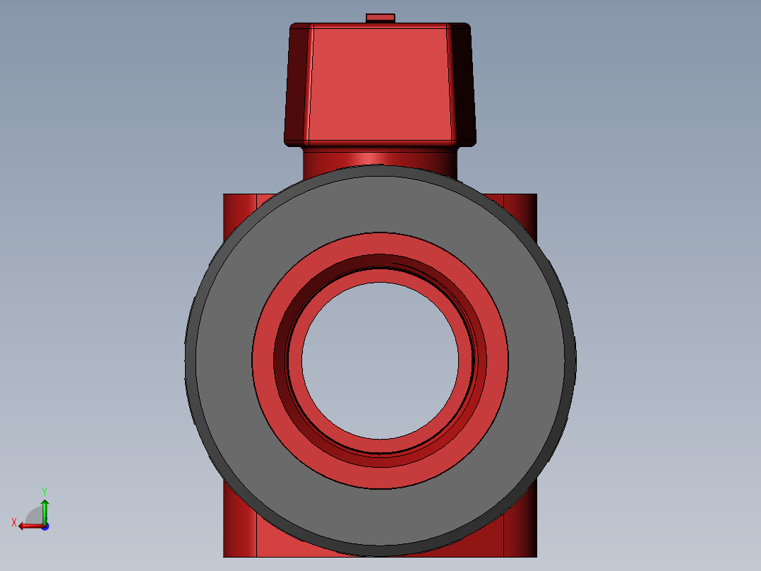 PVC管件-2in BALL VALVE后视图