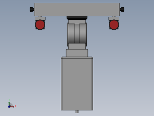 视觉追踪系统机架模型前视缩略图