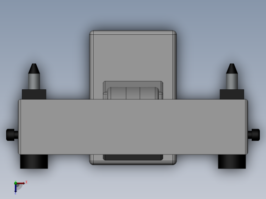 视觉追踪系统机架模型俯视缩略图