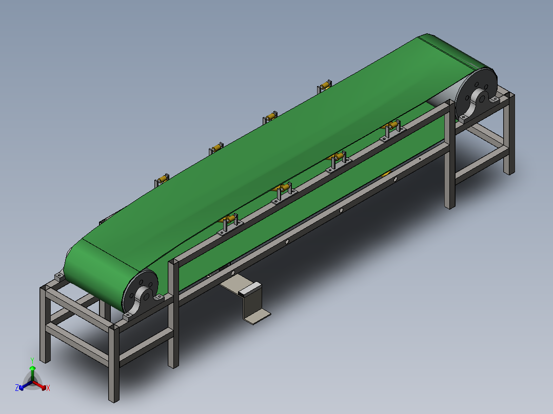 皮带运输机皮带裂纹监测装置正等轴测图
