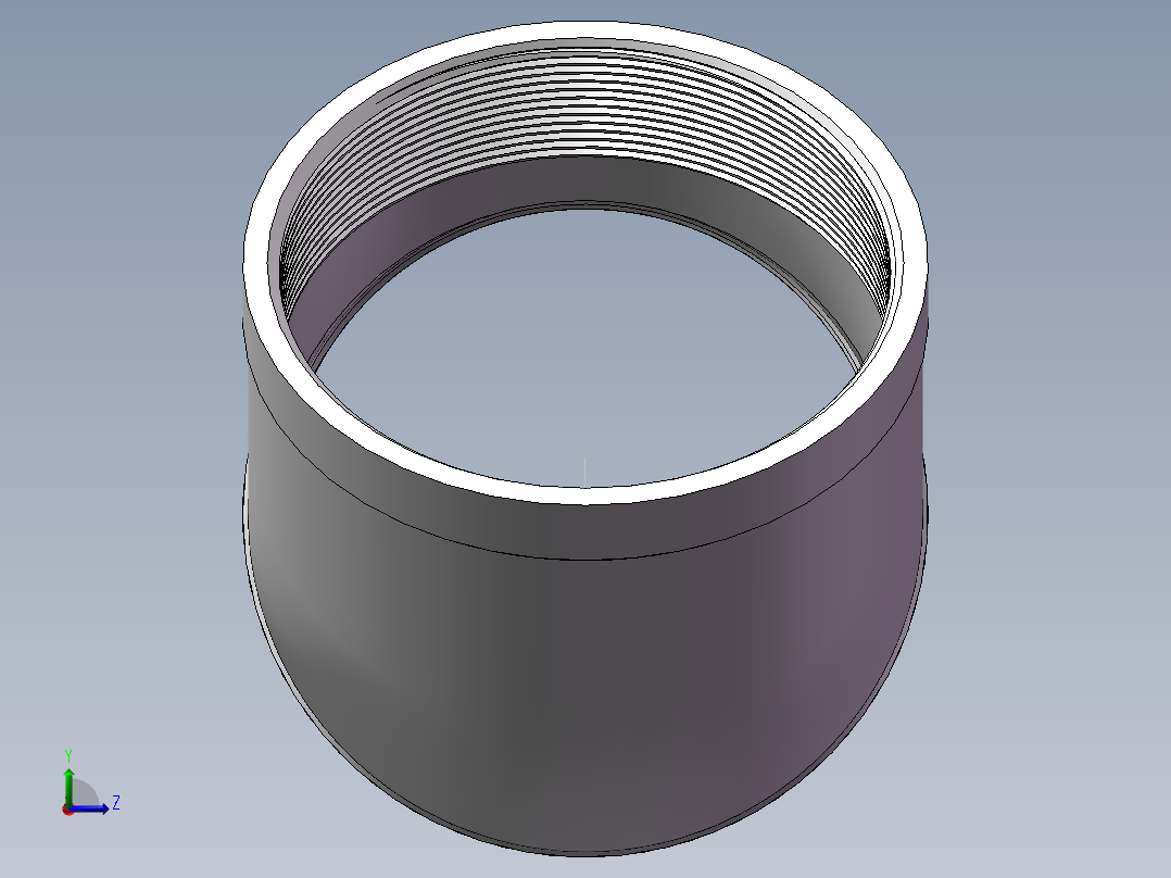 弯头-45°等径 DN100左视图