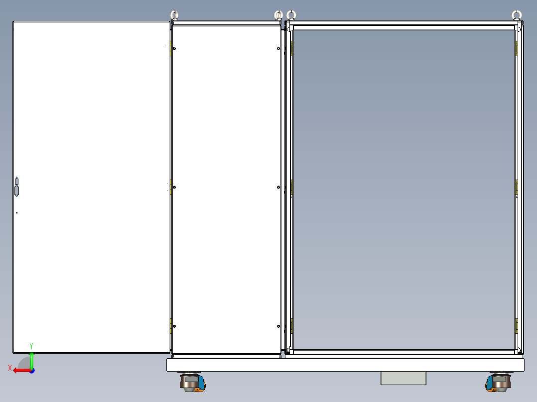 防威图机柜图后视图