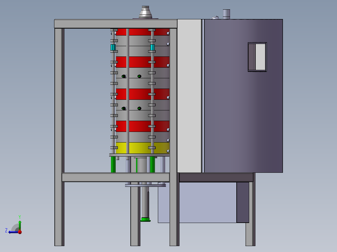 巧克力调温机右视图
