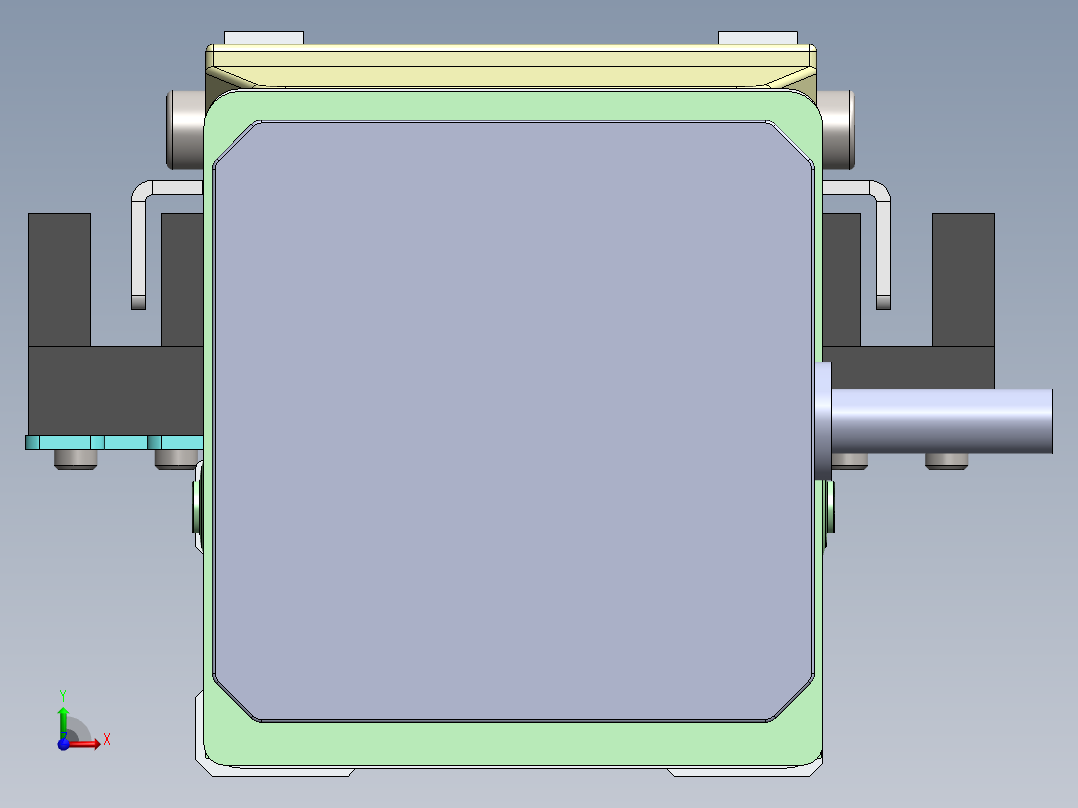 GTH内嵌丝杆全封闭GTH4-BC-42步进前视图