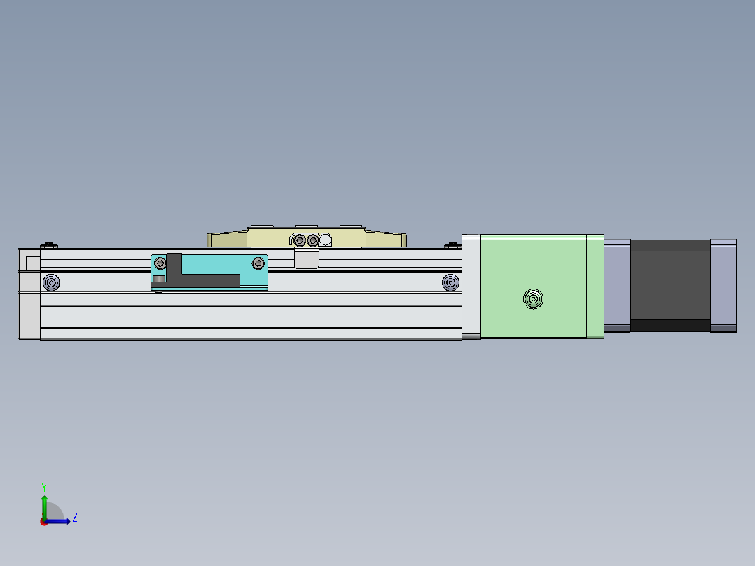 GTH内嵌丝杆全封闭GTH4-BC-42步进左视图