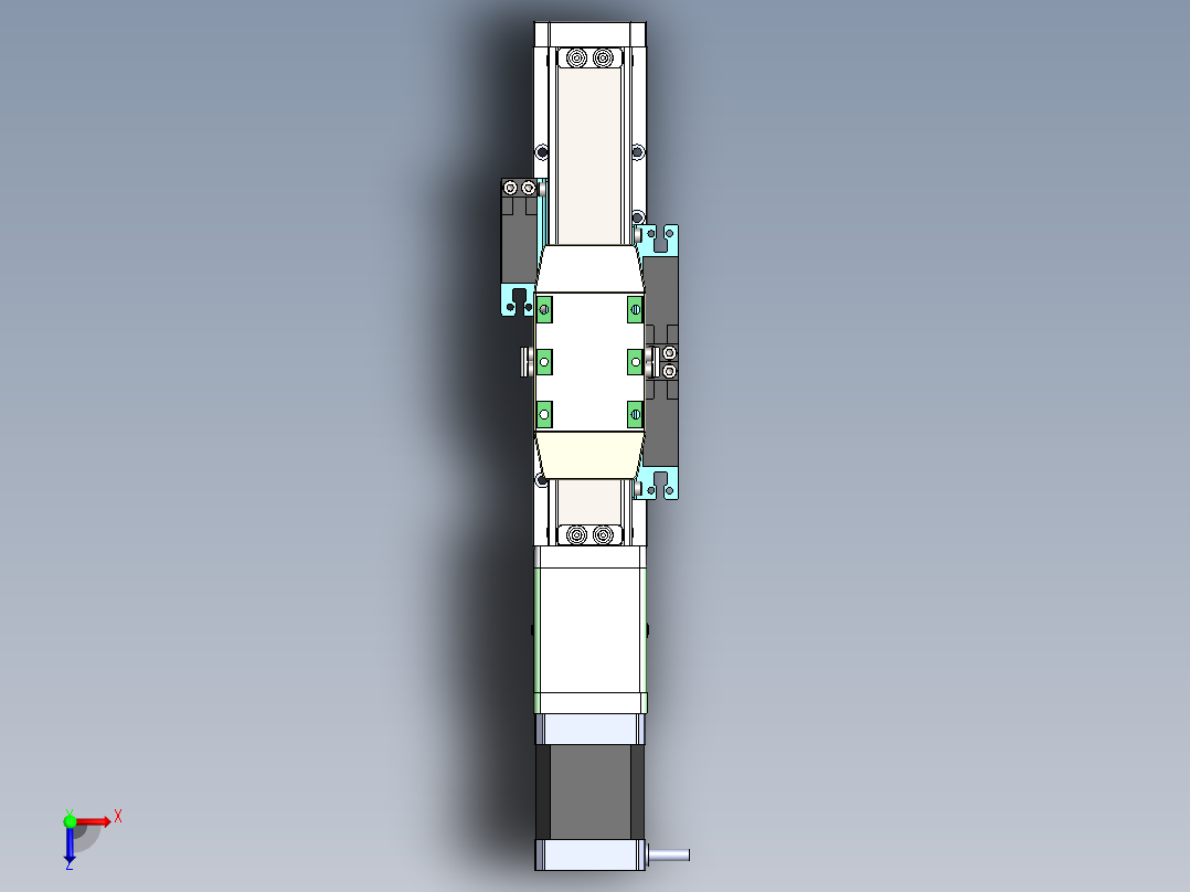 GTH内嵌丝杆全封闭GTH4-BC-42步进俯视图